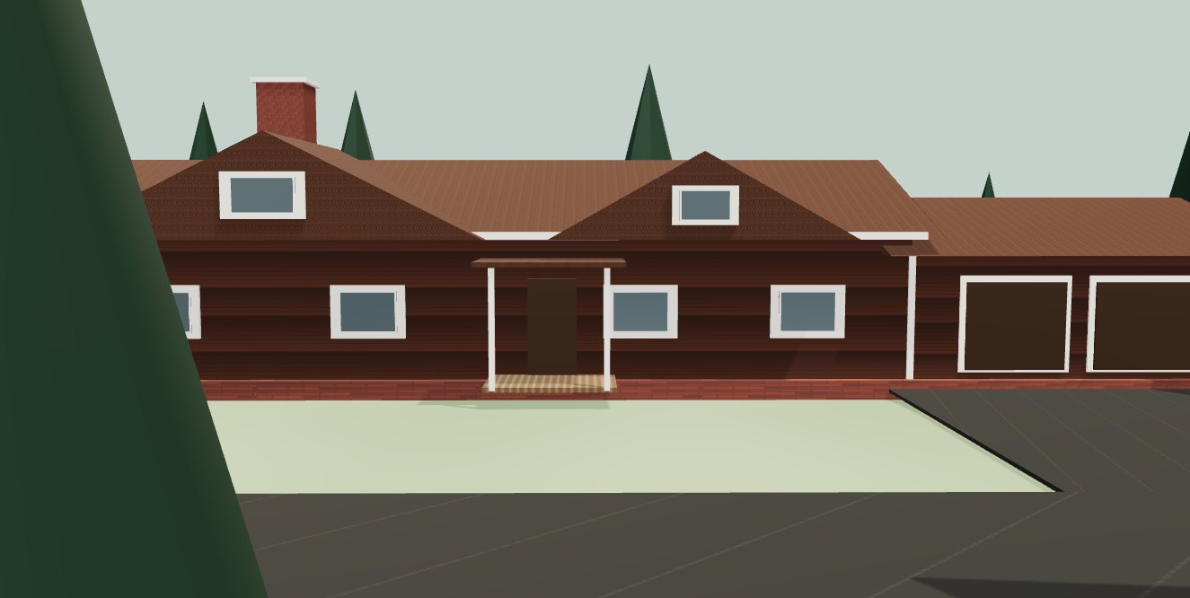 Still of the illustrative exterior model, viewed from the front.