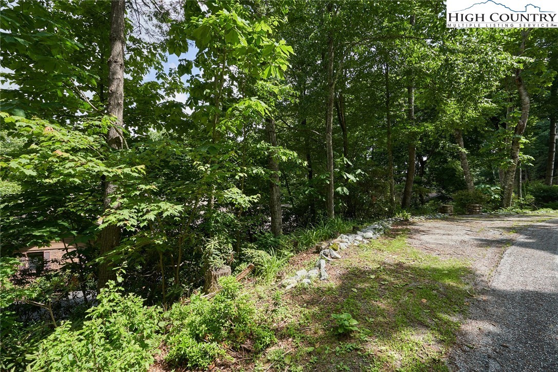 Wood deck along the side of the house at 239 Eagle Drive.